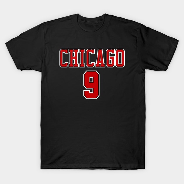 Chicago Basketball - no9 T-Shirt by Buff Geeks Art